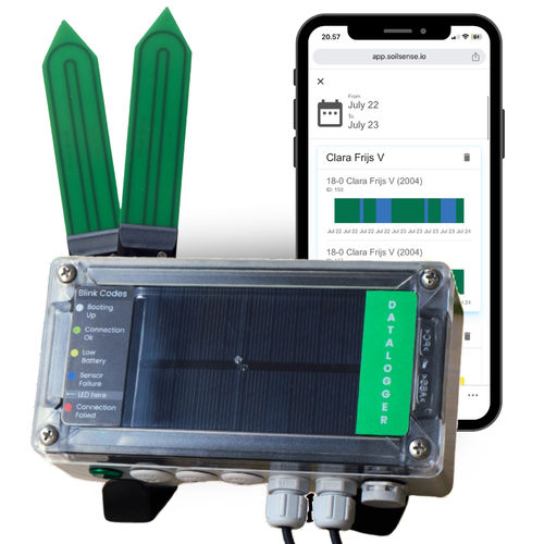 Sensor de umidade com registrador de dados - Soilsense - para solo / para estufa / umidade volumétrica
