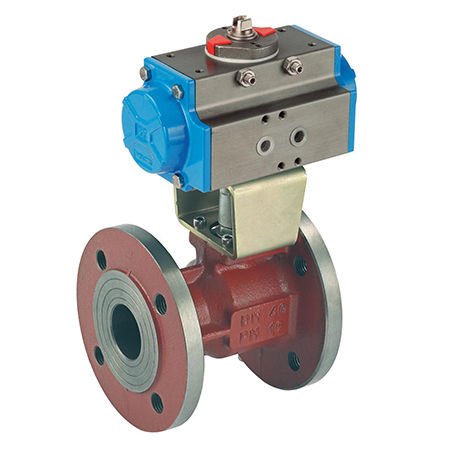 Válvula de esfera - P7300 series - Comparato Nello S.r.l. - pneumática / em ferro fundido / de 2 vias
