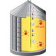 cabo de sensor sistema integrado / para silo / de temperatura / de umidade